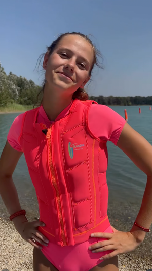Women's Impact Vest, Coral Red