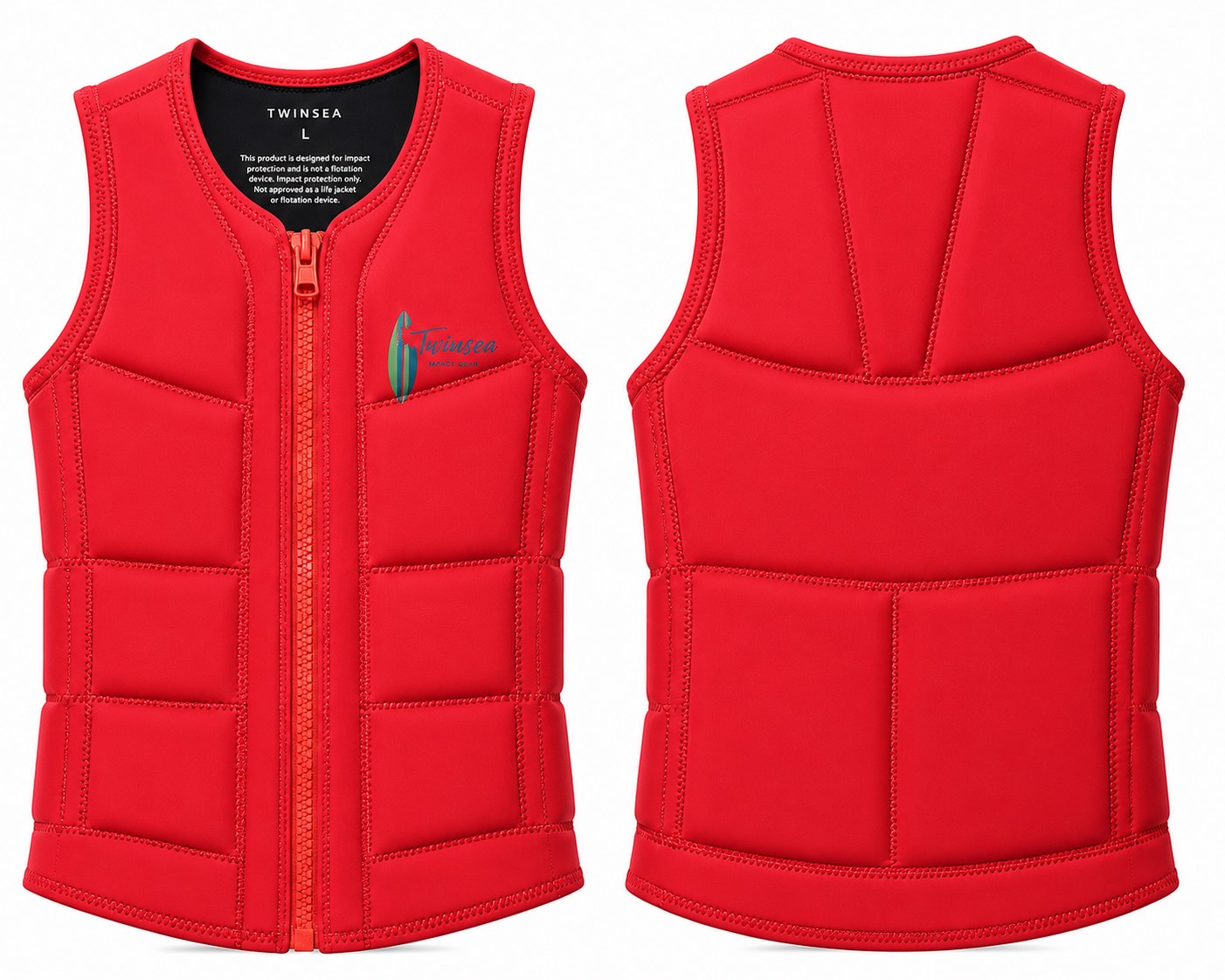 Twinsea Men's Impact Vest — Coral Red — Twinsea