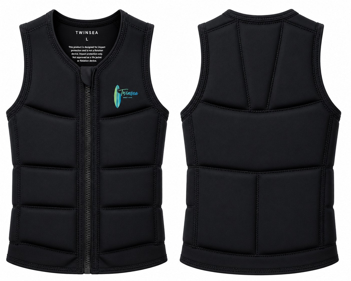 Twinsea Men's Impact Vest — Midnight Black — Twinsea